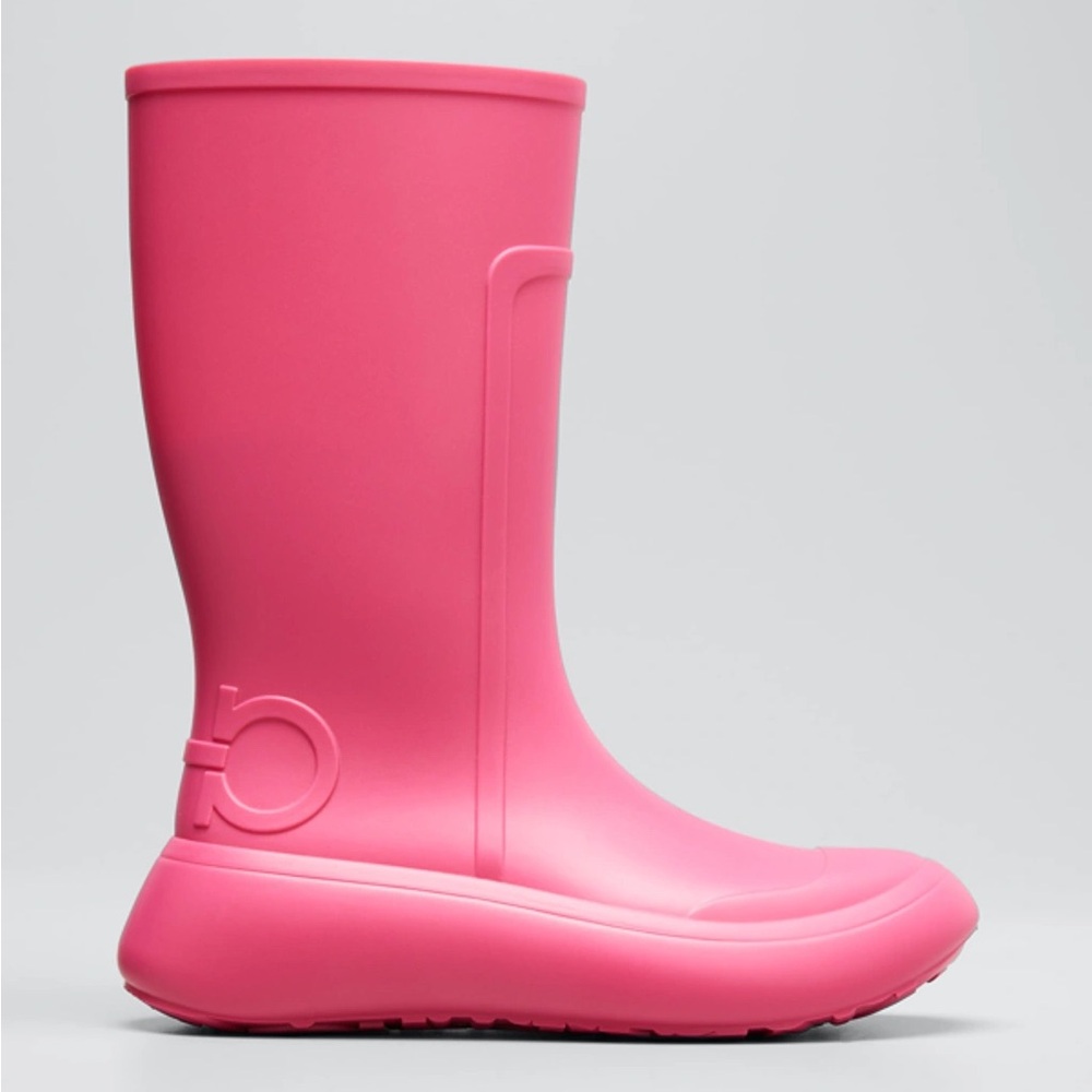 Salvatore ferragamo pink Rain Boots
